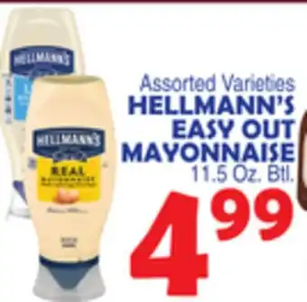 Bravo Supermarkets HELLMANN'S EASY OUT MAYONNAISE offer