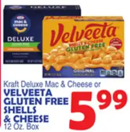 Bravo Supermarkets VELVEETA GLUTEN FREE SHELLS & CHEESE offer