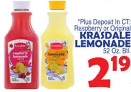 Bravo Supermarkets KRASDALE LEMONADE offer