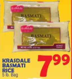 Bravo Supermarkets KRASDALE BASMATI RICE offer