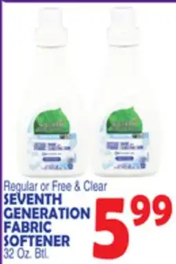 Bravo Supermarkets SEVENTH GENERATION FABRIC SOFTENER offer
