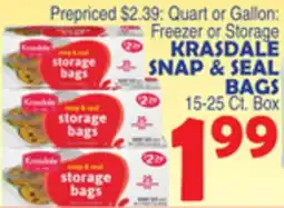 Bravo Supermarkets KRASDALE SNAP & SEAL BAGS offer