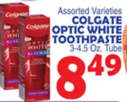 Bravo Supermarkets COLGATE OPTIC WHITE TOOTHPASTE offer