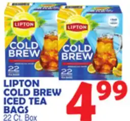 Bravo Supermarkets LIPTON COLD BREW ICED TEA BAGS offer