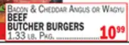 Bravo Supermarkets BEEF BUTCHER BURGERS offer
