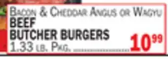 Bravo Supermarkets BEEF BUTCHER BURGERS offer