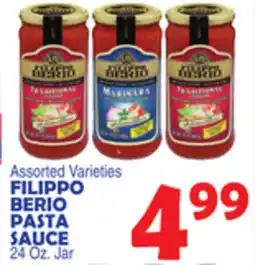 Bravo Supermarkets FILIPPO BERIO PASTA SAUCE offer