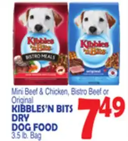 Bravo Supermarkets KIBBLES'N BITS DRY DOG FOOD offer