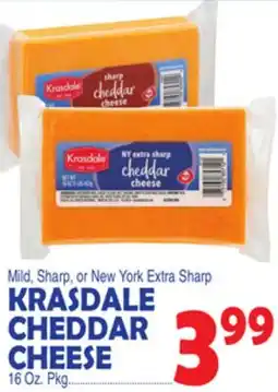 Bravo Supermarkets KRASDALE CHEDDAR CHEESE offer
