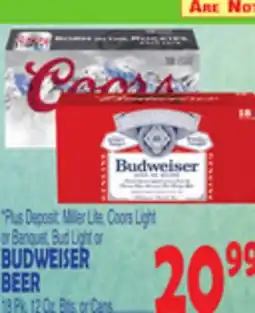 Bravo Supermarkets BUDWEISER BEER offer