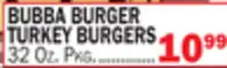 Bravo Supermarkets BUBBA BURGER TURKEY BURGERS offer