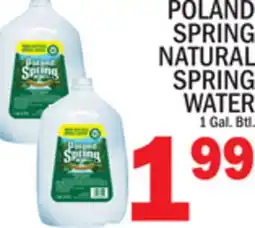 C Town POLAND SPRING NATURAL SPRING WATER offer
