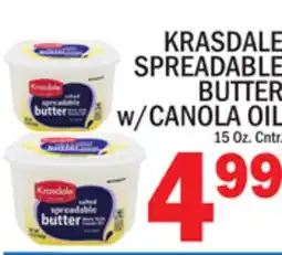 C Town KRASDALE SPREADABLE BUTTER w/CANOLA OIL offer