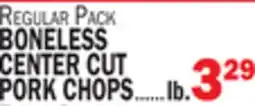 C Town BONELESS CENTER CUT PORK CHOPS offer