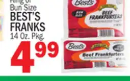 C Town BEST'S FRANKS offer