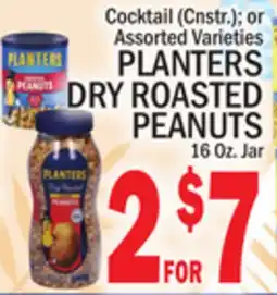 C Town PLANTERS DRY ROASTED PEANUTS offer