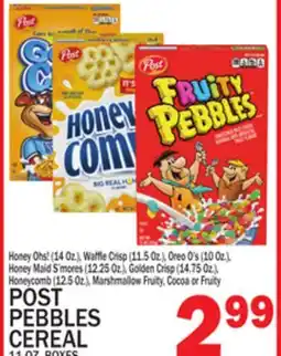 C Town POST PEBBLES CEREAL 11 OZ. BOXES offer