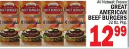 C Town GREAT AMERICAN BEEF BURGERS offer