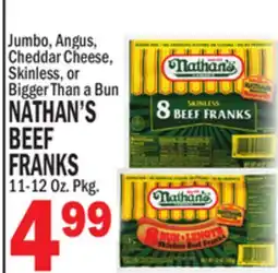 C Town NATHAN'S BEEF BEEF FRANKS offer