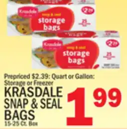 C Town KRASDALE SNAP & SEAL BAGS offer