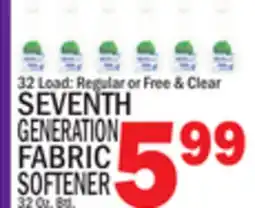 C Town SEVENTH GENERATION FABRIC SOFTENER offer