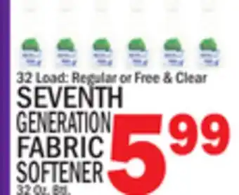 C Town SEVENTH GENERATION FABRIC SOFTENER offer