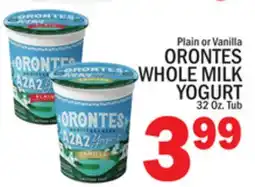 C Town ORONTES WHOLE MILK YOGURT offer