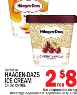 C Town HAAGEN-DAZS ICE CREAM offer