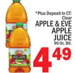 C Town APPLE & EVE APPLE JUICE offer
