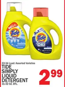 C Town TIDE SIMPLY LIQUID DETERGENT offer
