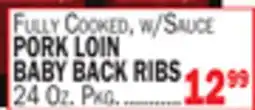 C Town PORK LOIN BABY BACK RIBS offer