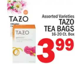 C Town TAZO TEA BAGS offer