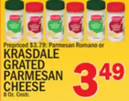 C Town KRASDALE GRATED PARMESAN CHEESE offer