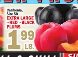 C Town EXTRA LARGE RED, BLACK PLUMS offer