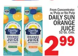 C Town DAILY SUN ORANGE JUICE offer