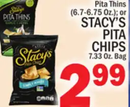 C Town STACY'S PITA CHIPS 7.33 Oz. Bag offer