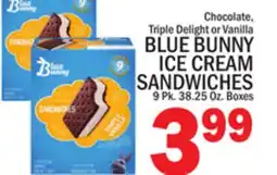 C Town BLUE BUNNY ICE CREAM SANDWICHES offer