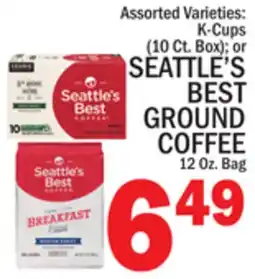 C Town SEATTLE'S BEST GROUND COFFEE 12 Oz offer