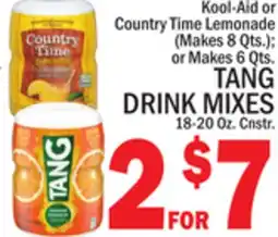 C Town TANG DRINK MIXES 18-20 Oz. Cnstr offer