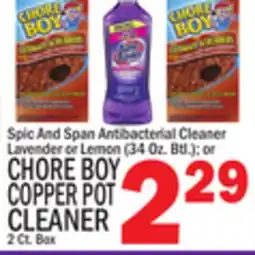 C Town CHORE BOY COPPER POT CLEANER offer