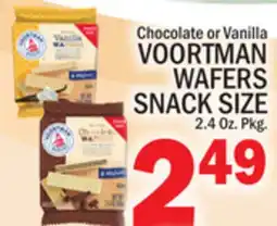 C Town VOORTMAN WAFERS SNACK SIZE offer