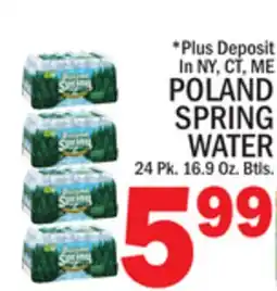C Town POLAND SPRING WATER offer