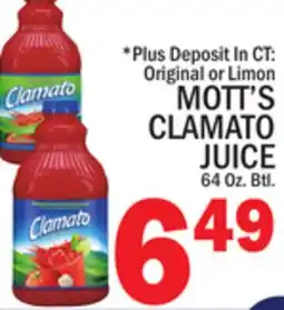 C Town MOTT'S CLAMATO JUICE offer