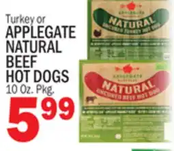 C Town APPLEGATE NATURAL BEEF HOT DOGS offer