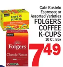 C Town FOLGERS COFFEE K-CUPS offer