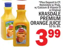 C Town KRASDALE PREMIUM ORANGE JUICE offer