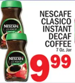C Town NESCAFE CLASICO INSTANT DECAF COFFEE offer