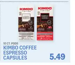 Kings Food Markets KIMBO COFFEE ESPRESSO CAPSULES offer