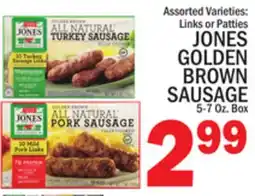 C Town JONES GOLDEN BROWN SAUSAGE offer