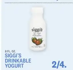 Kings Food Markets SIGGI'S DRINKABLE YOGURT offer